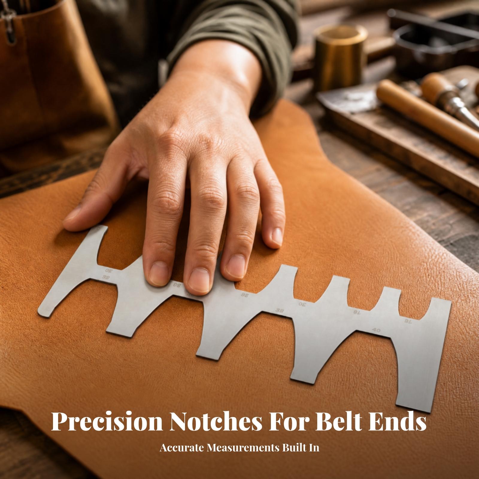 Leatherwork Free Patterns - Sjabloon voor het afwerken van riemuiteinden,