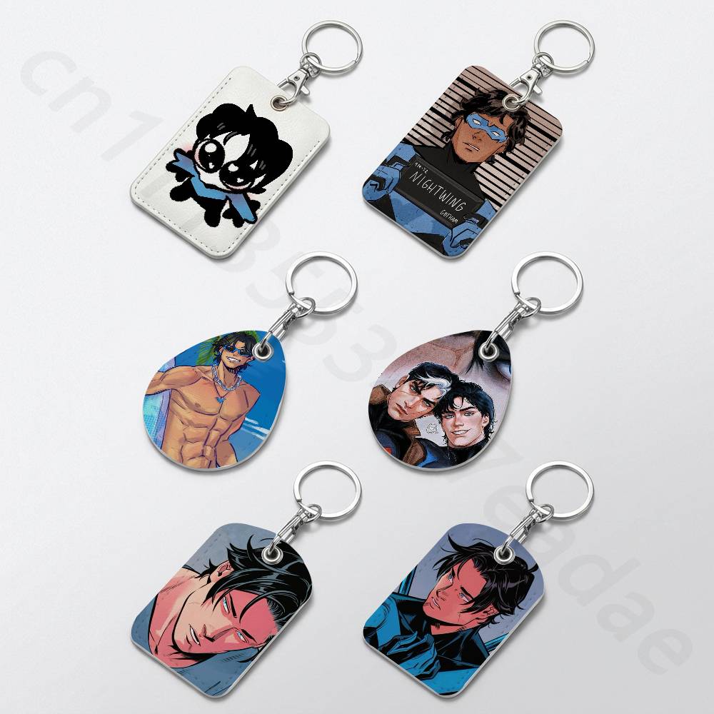 Leatherwork Keychain - Leuke D-Dick Grayson houder sleutelhanger voor