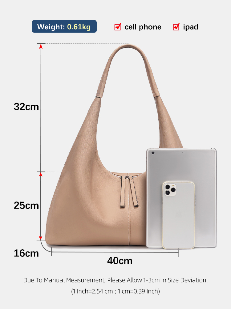 Zency Dames Echt Lederen Hobo  - Leatherwork Designs recensie en prijs