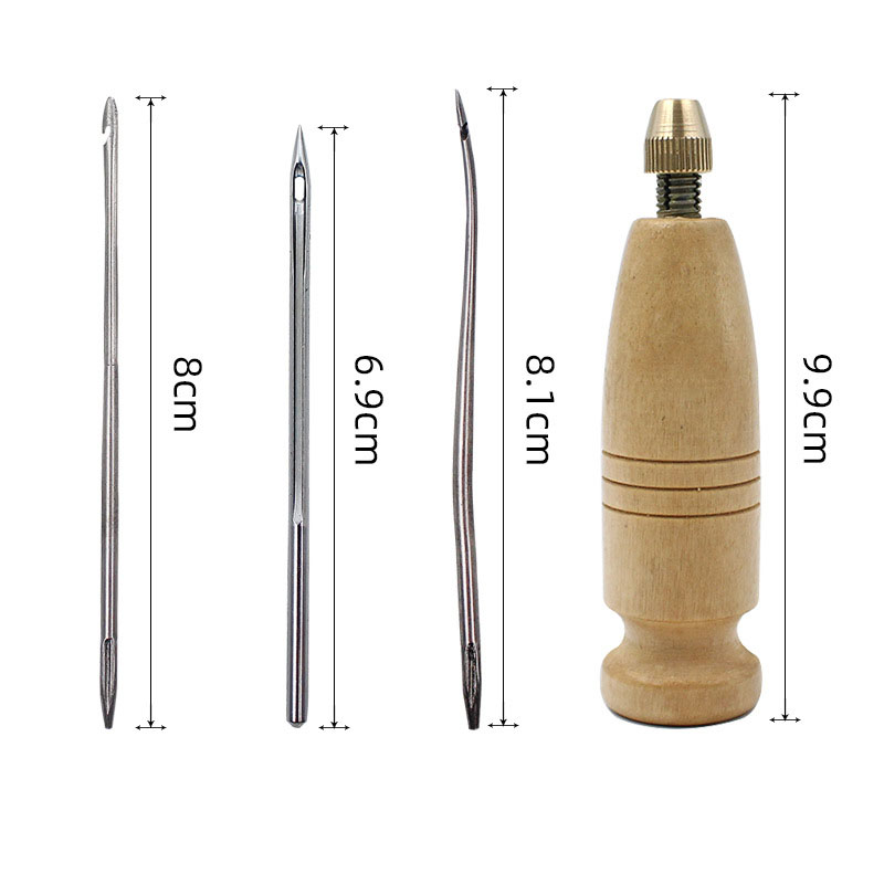 1Set DIY Leder Naai-naald met  - Leatherwork Awl recensie en prijs