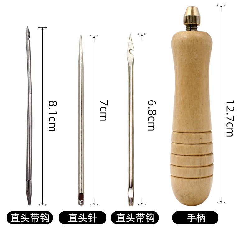 1Set DIY Leder Naai-naald met  - Leatherwork Awl recensie en prijs