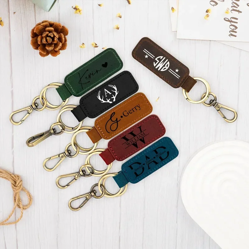 Laser aangepast logo lederen s - Leatherwork Keychain recensie en prijs