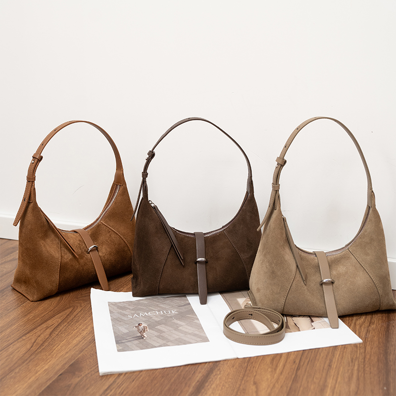 Dames suède handtas designer s - Leatherwork Designs recensie en prijs
