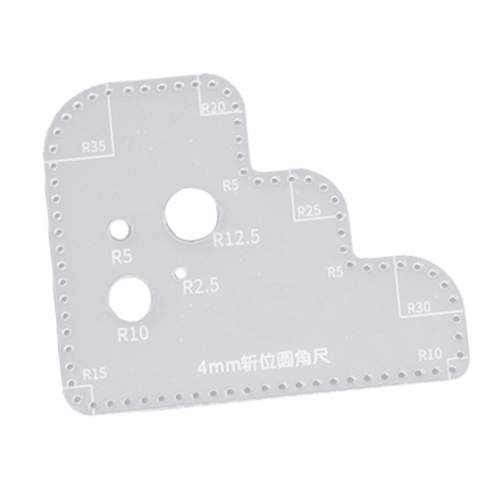 Transparante Acryl Cirkel Lini - Leatherworking Guide recensie en prijs