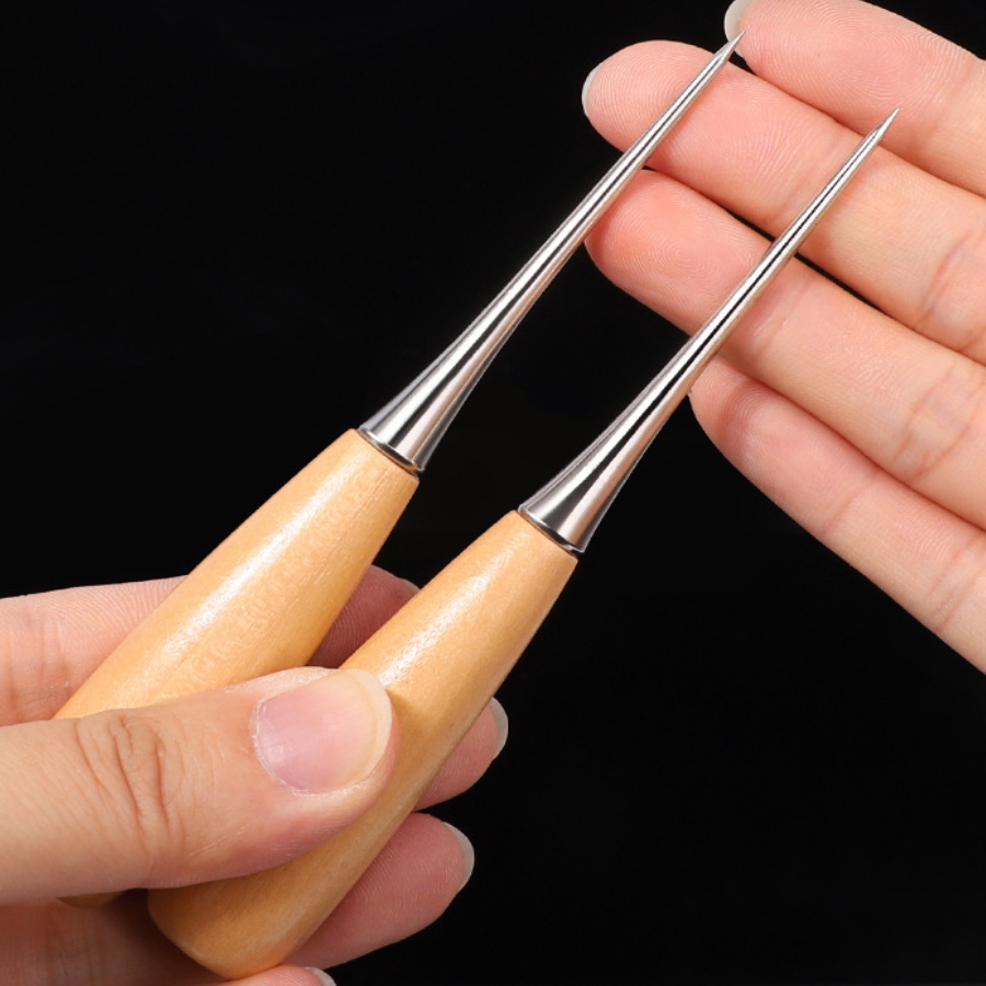 2 stuks lederen handnaaigereed - Leatherwork Awl recensie en prijs