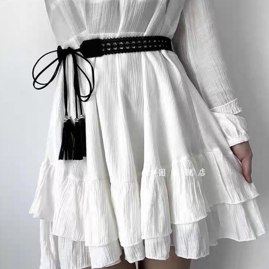 Pu-leer holle riem met kwastje - Leatherwork Free Patterns recensie en prijs