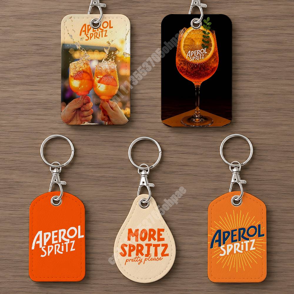 Oranje Prosecco A-Aperol S-Spr - Leatherwork Keychain recensie en prijs